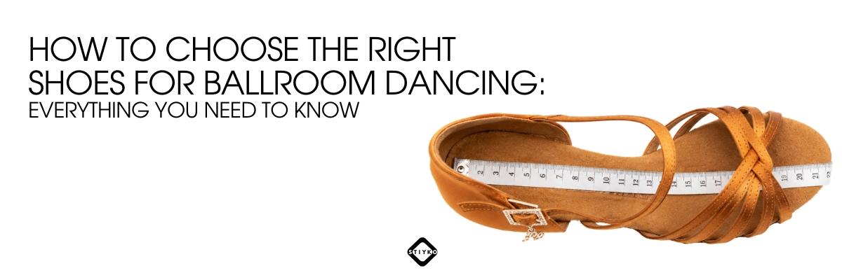 How to choose the right shoes for ballroom dancing — a dance shoe with a measuring tape